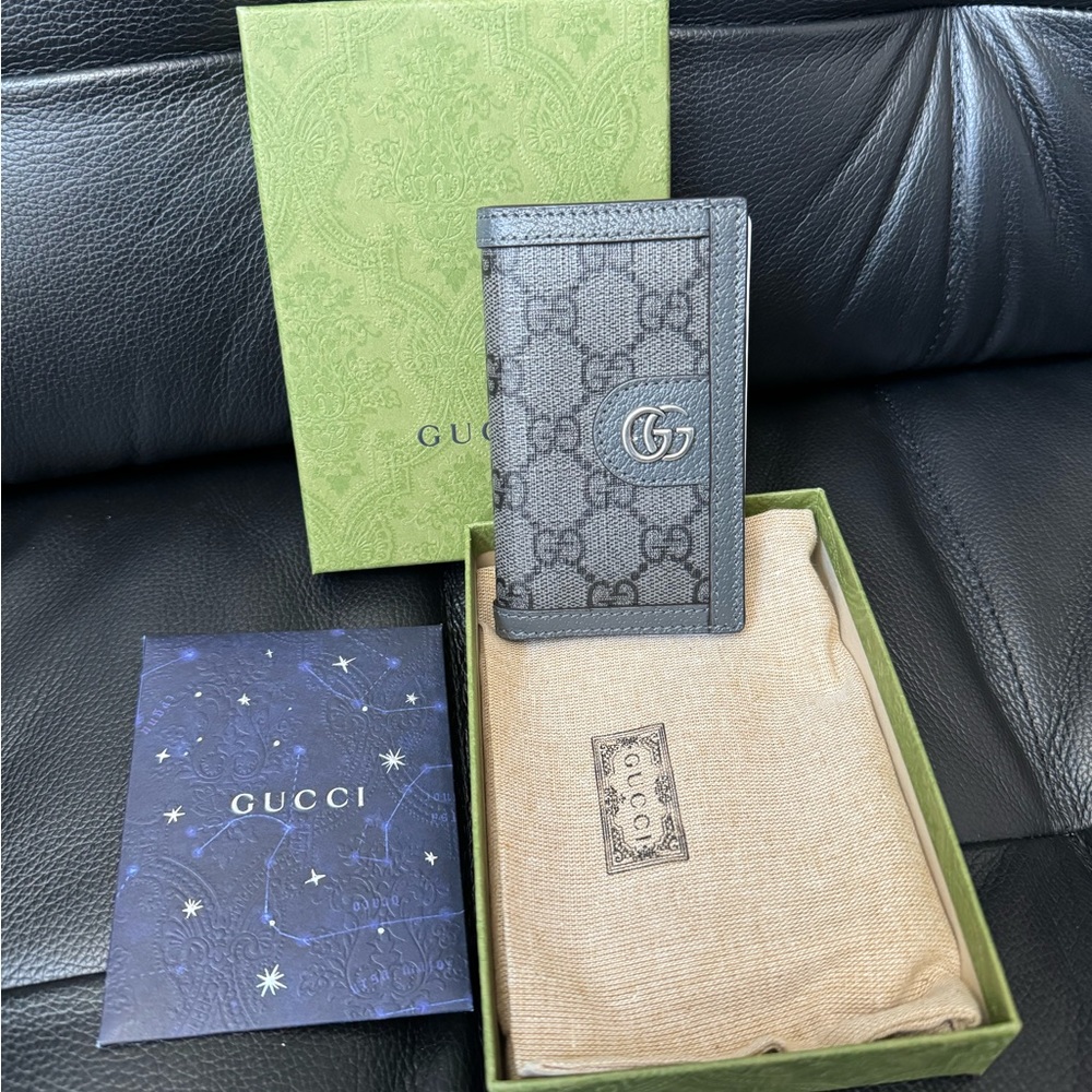 Grey Gucci Ophidia Card Case